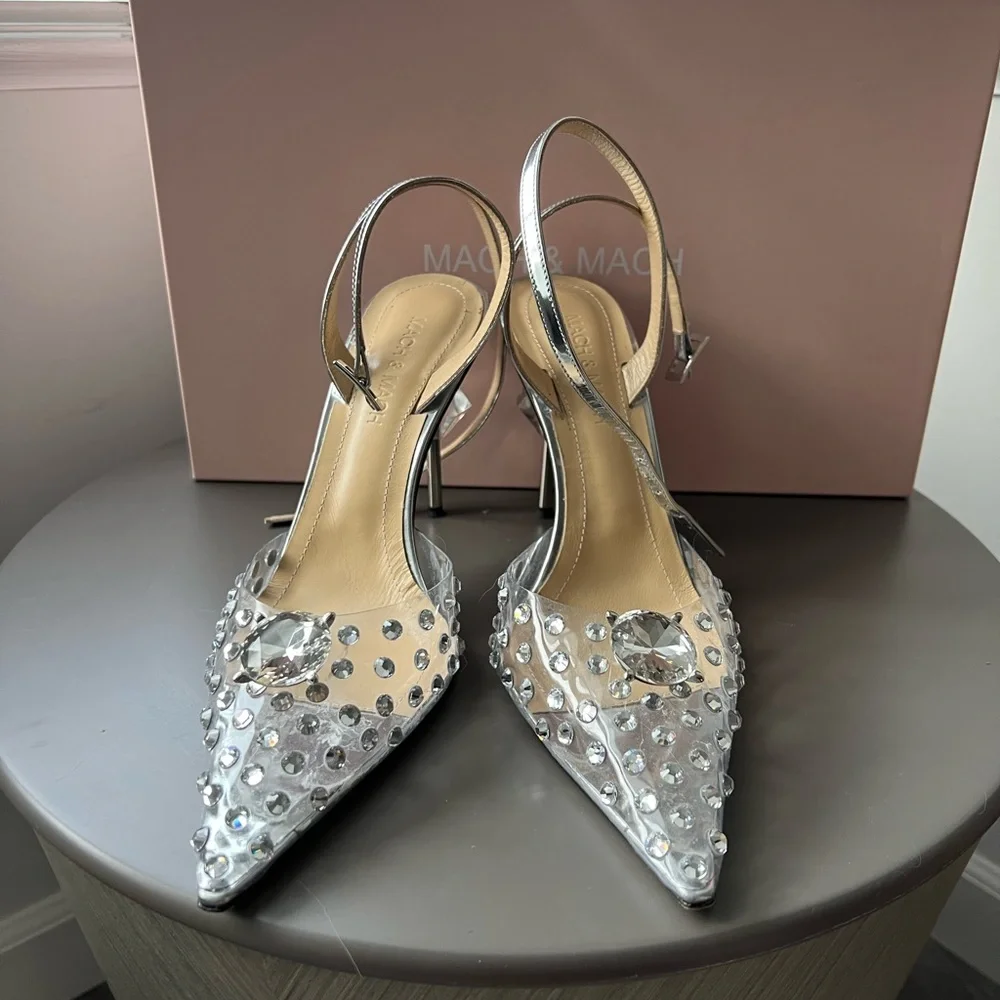 SOLD Mach & Mach Double Diamond Heels - Picture 5 of 9